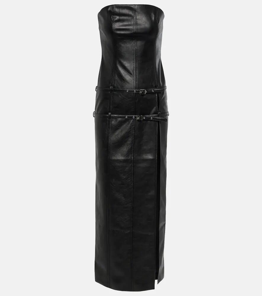 Aya Muse Saima faux leather maxi dress Cover