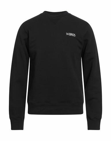 14bros Man Sweatshirt Black Cotton Cover