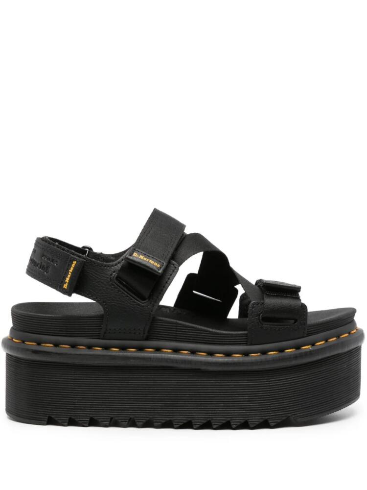 Dr. Martens Kimber touch-strap platform sandals - Black Cover