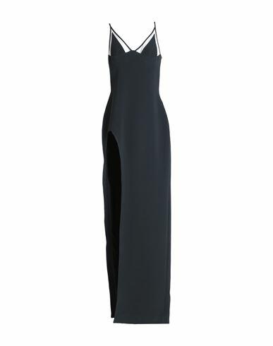 David Koma Woman Maxi dress Black Acetate, Viscose, Elastane Cover