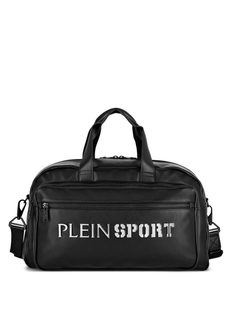 Plein Sport Arizona logo-lettering duffle bag - Black Cover