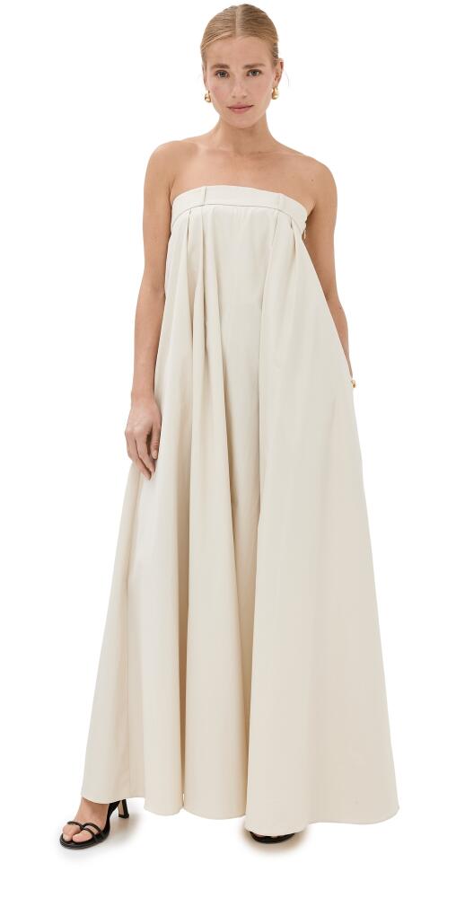 Róhe Strapless Volume Dress Sand Cover