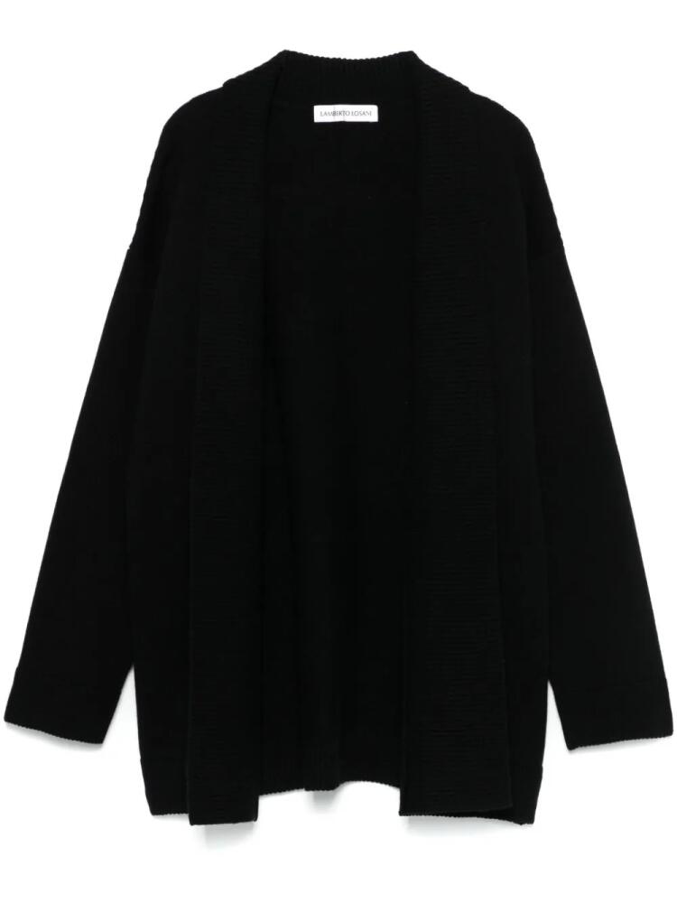 Lamberto Losani ribbed-knit cardigan - Black Cover