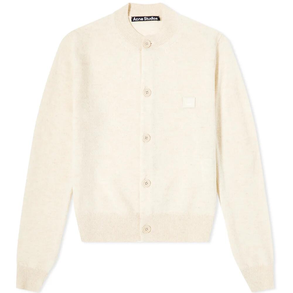 Acne Studios Women's Keva Slim Face Cardigan in Oatmeal Melange Cover