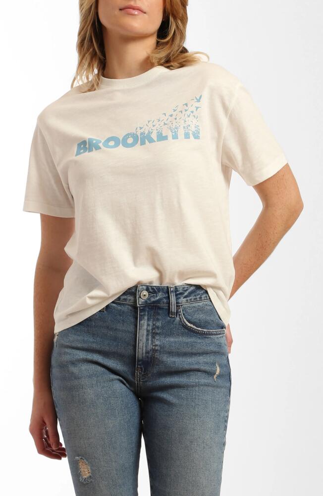 Brooklyn Industries Flight Graphic T-Shirt in Antique White Cover