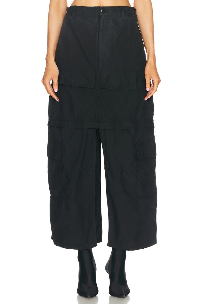 Balenciaga Maxi Cargo Skirt in Black Cover