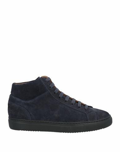 Doucal's Man Sneakers Navy blue Calfskin Cover