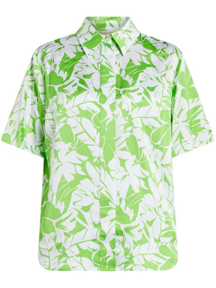 Michael Kors floral-print short-sleeve shirt - Green Cover