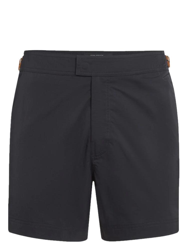 Zegna 232 Road Brand Mark swim shorts - Black Cover