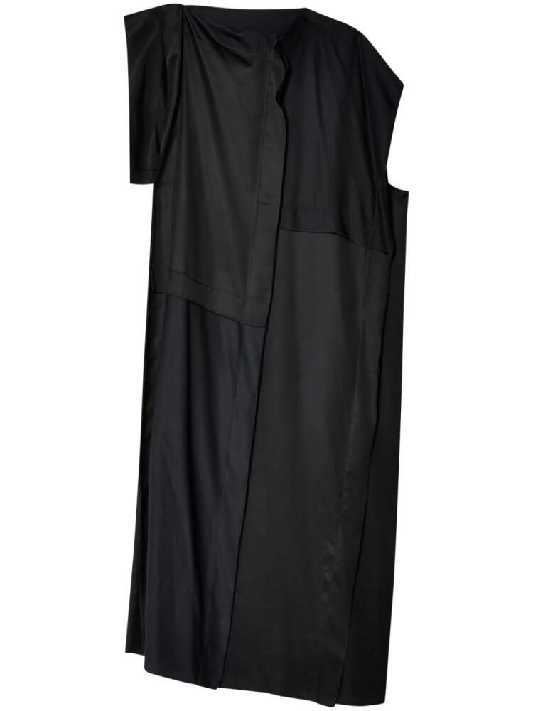 MM6 Maison Margiela single-sleeve maxi dress - Black Cover