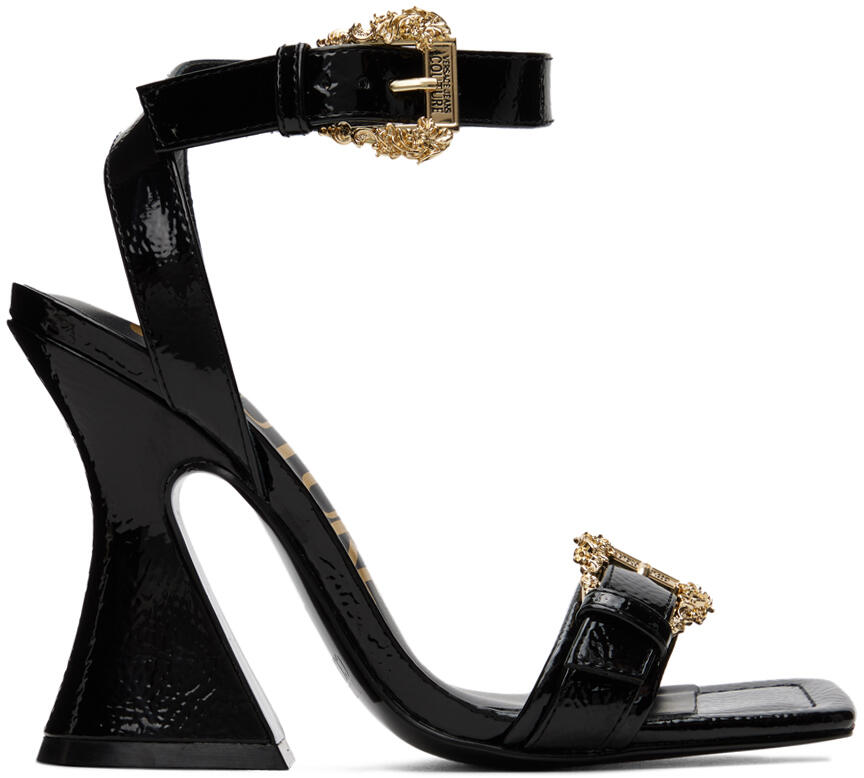 Versace Jeans Couture Black Kirsten Heeled Sandals Cover