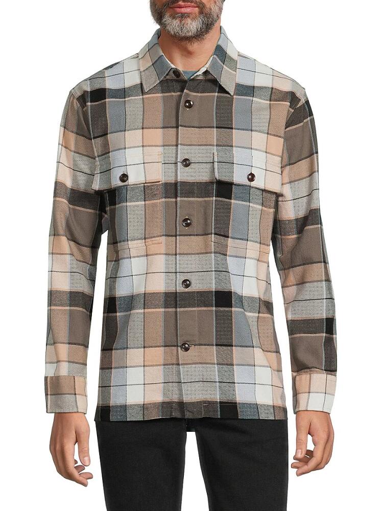 NN07 Men's Checked Shirt Jacket - Black Multicolor Cover