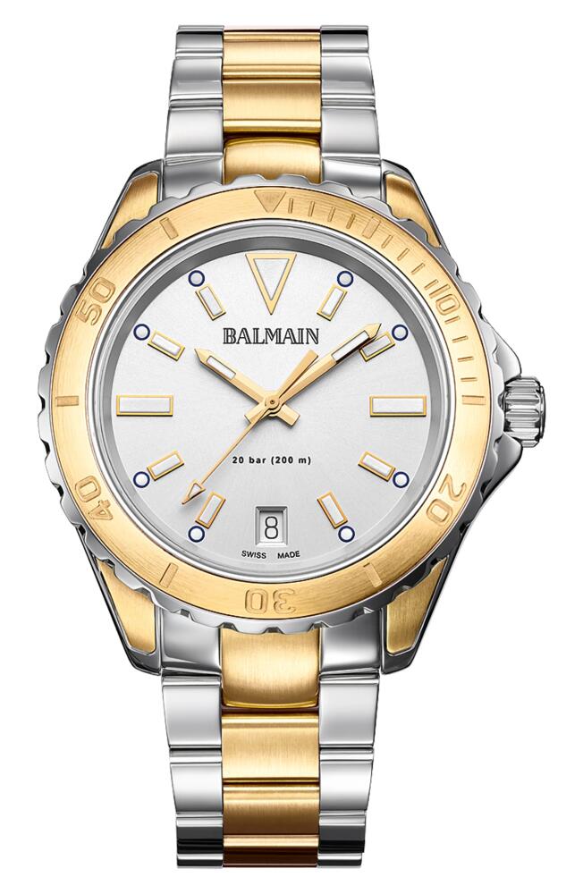 BALMAIN WATCHES Ophrys Dive Two-Tone Bracelet Watch, 38.5mm in Two Tone Cover