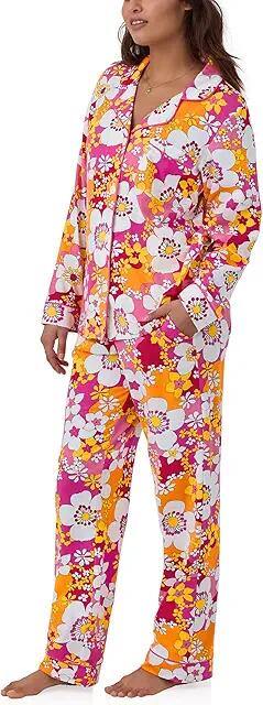 Bedhead PJs Trina Turk x Bedhead Long Sleeve Classic PJ Set (Bali Pink Floral) Women's Pajama Sets Cover