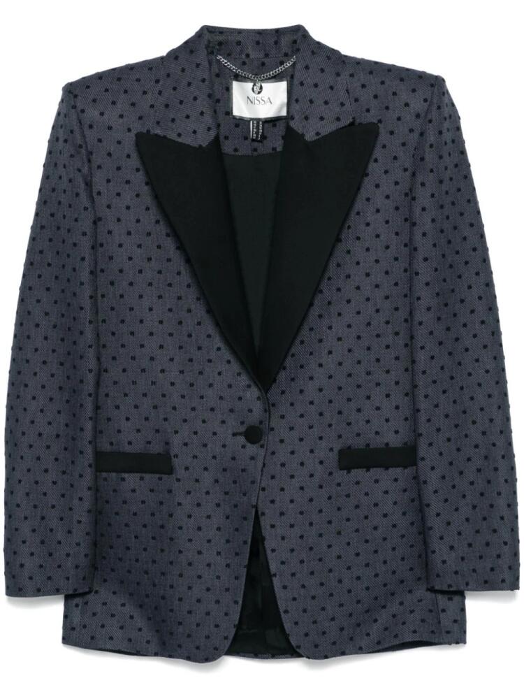 NISSA polka-dot blazer - Grey Cover