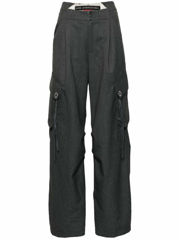 Andersson Bell Tanya gathered cargo trousers - Grey Cover