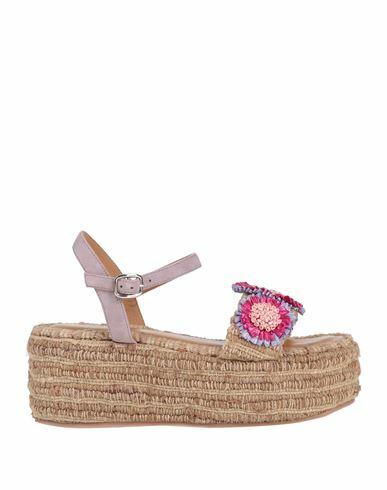 Coral Blue Woman Espadrilles Lilac Textile fibers Cover