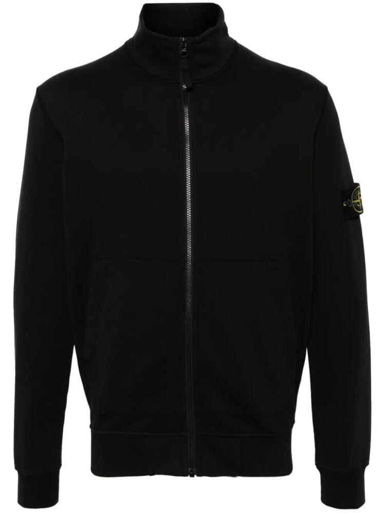 Stone Island cotton jersey cardigan - Black Cover