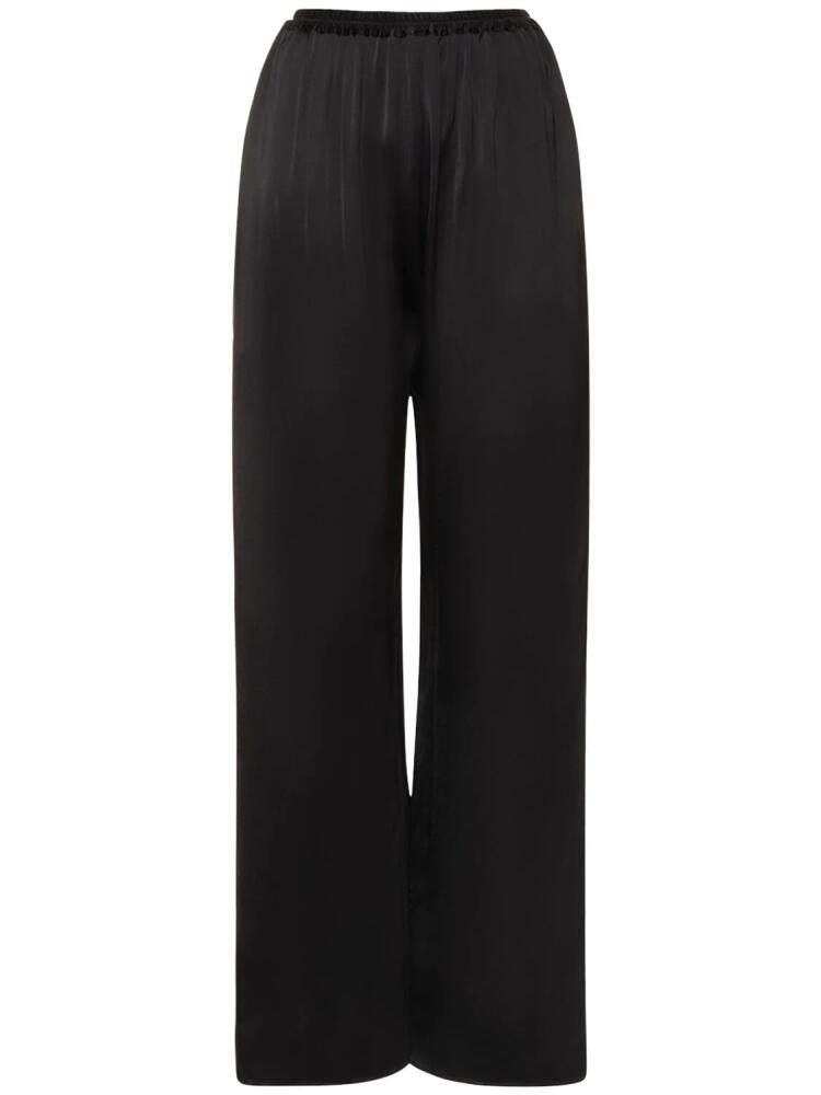 MATTEAU Relaxed Fit Viscose Satin Pants Cover