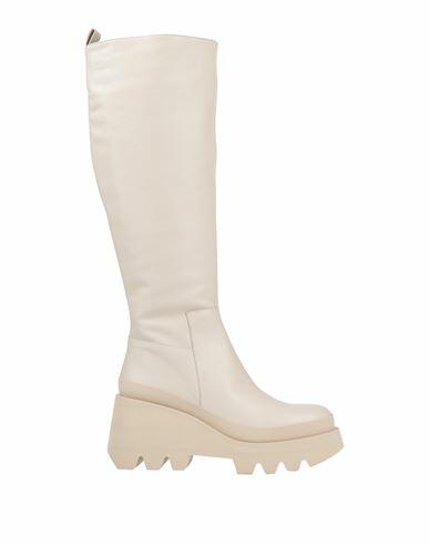 Paloma Barceló Woman Boot Cream Soft Leather Cover