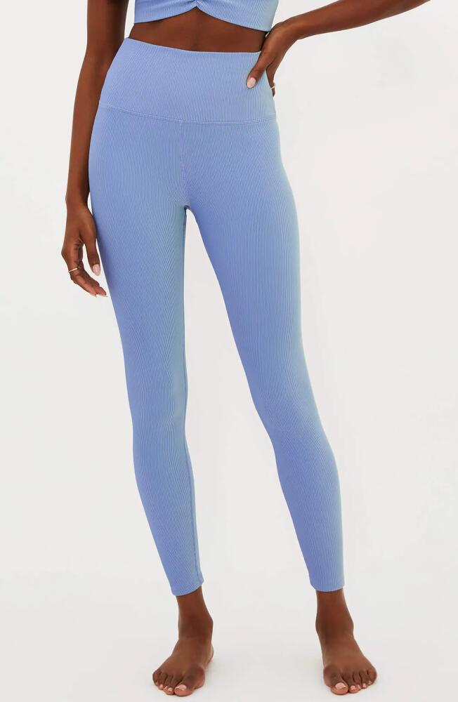 Beach Riot Tayler Rib Two-Tone Leggings in Seashore Two Tone Rib Cover