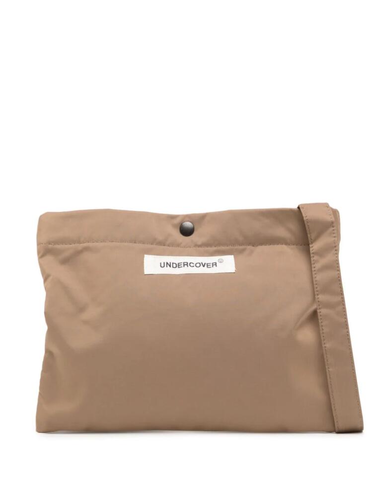 Undercover logo-patch shoulder bag - Brown Cover