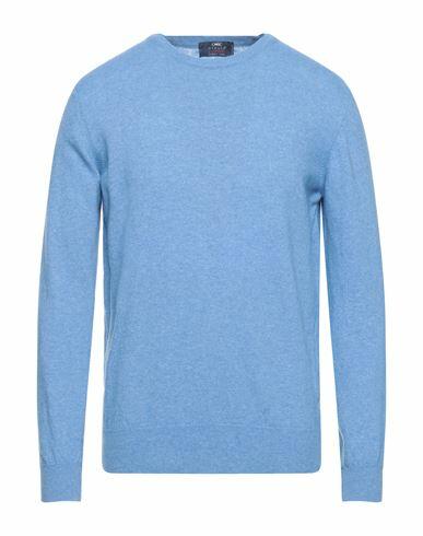 Giulio Corsari Man Sweater Pastel blue Lambswool, Polyamide Cover