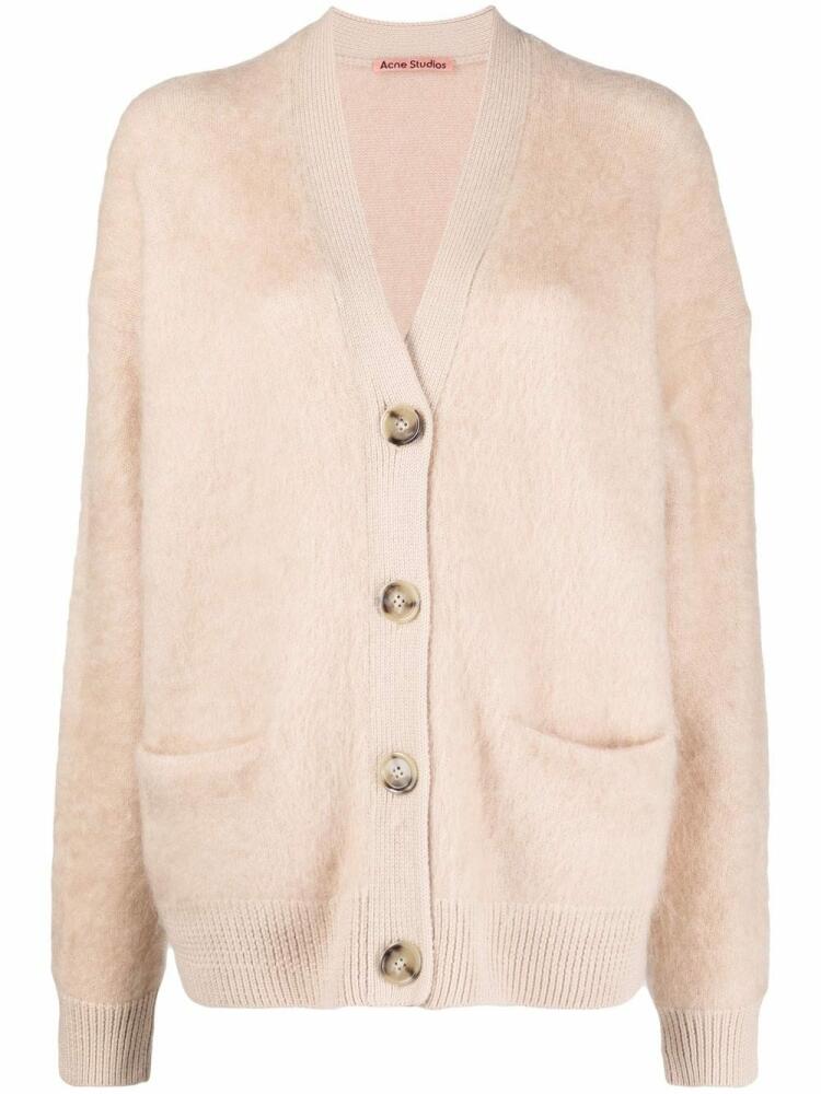 Acne Studios wool-mohair knit cardigan - Neutrals Cover