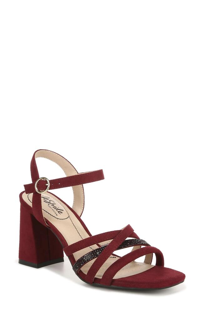 LifeStride Belle Rhinestone Strappy Sandal in Pinot Noir Cover