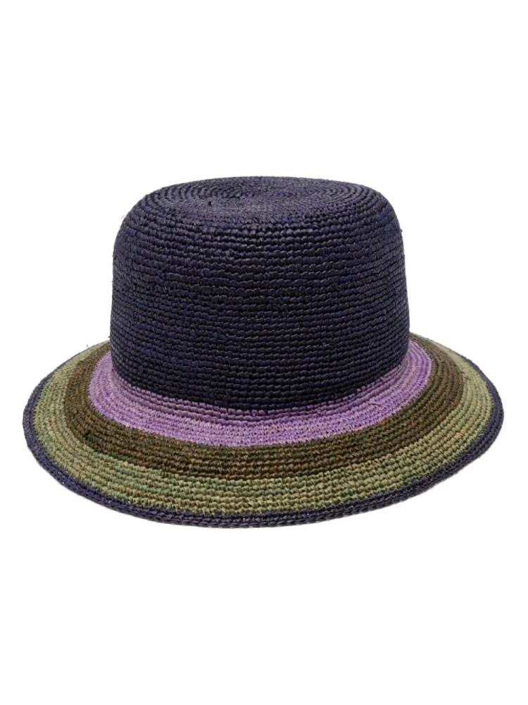 Paul Smith striped straw hat - Blue Cover