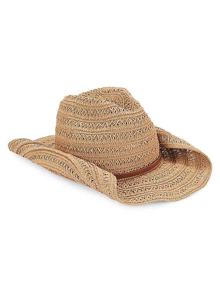 Vince Camuto Women's Paper Cowgirl Hat - Tan Cover