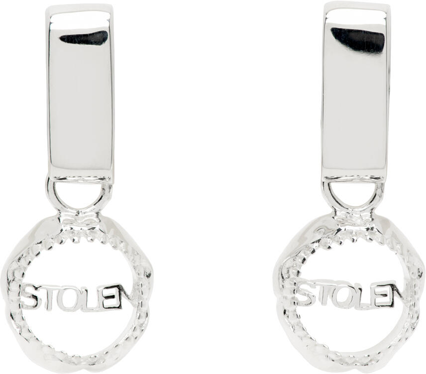 Stolen Girlfriends Club Silver Jaw Link Earrings Cover