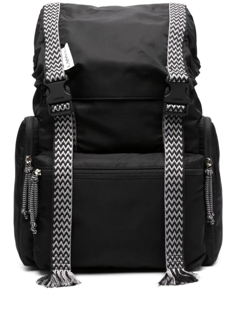 Lanvin Curb strap-detail backpack - Black Cover