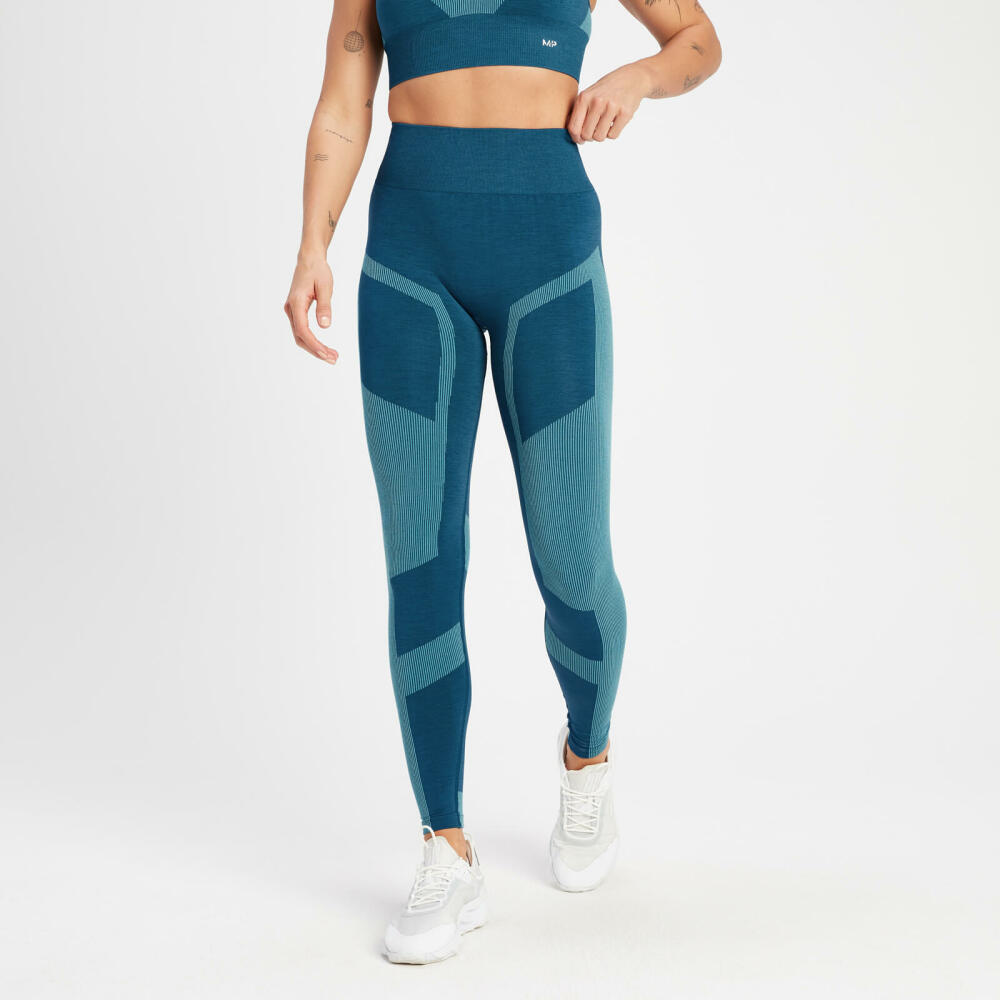 MP Women's Impact Scrunch Seamless Leggings - Teal Blue Cover