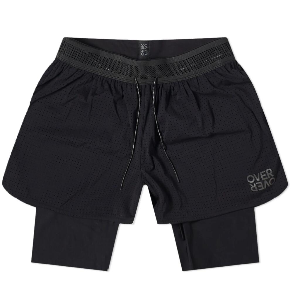 Over Over Men's 2 Layer Shorts in Black Perf Cover