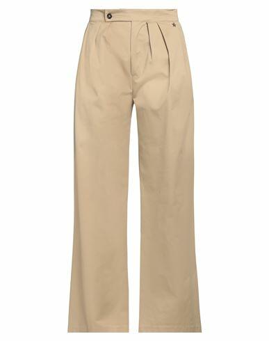 Souvenir Woman Pants Sand Cotton, Elastic fibres Cover