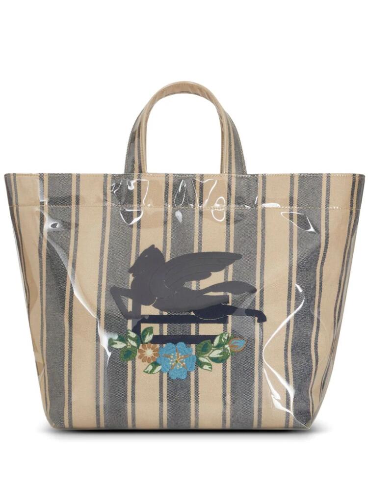 ETRO logo-appliqué tote bag - Neutrals Cover