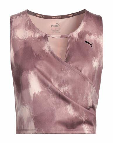 Puma Woman Tank top Pastel pink Polyester, Elastane Cover