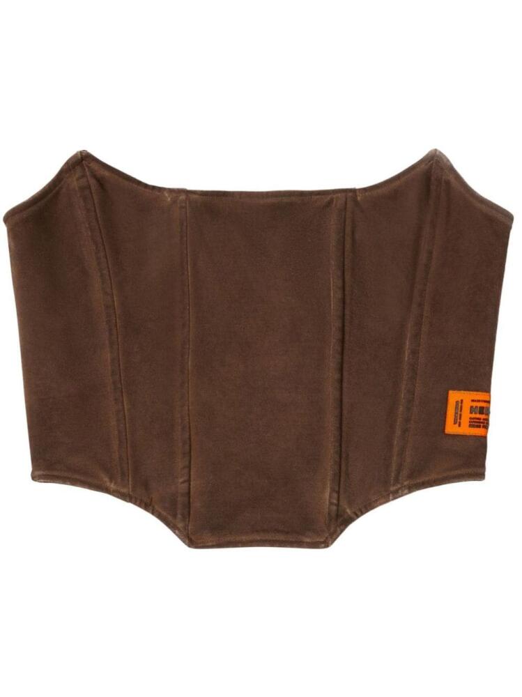 Heron Preston washed jersey corset - Brown Cover