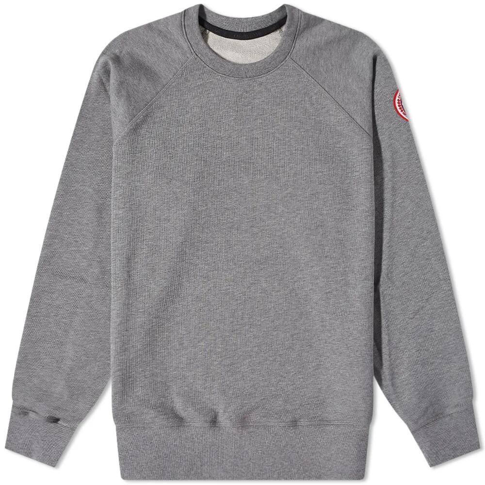 Canada Goose Men's Huron Crew Sweat in Stone Heather Cover