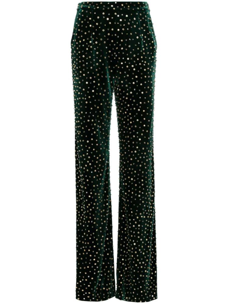 Saiid Kobeisy beaded tailored trousers - Green Cover