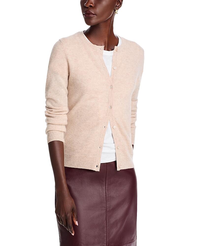 C by Bloomingdale's Crewneck Cashmere Cardigan - Exclusive Cover