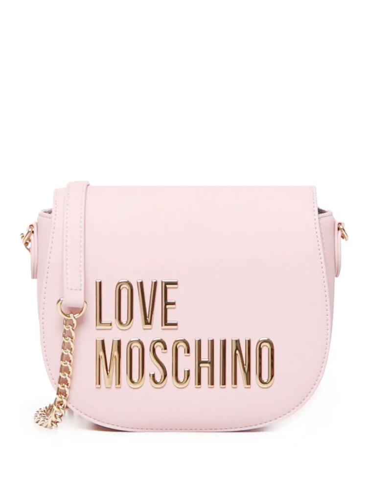 Love Moschino logo crossbody bag - Pink Cover