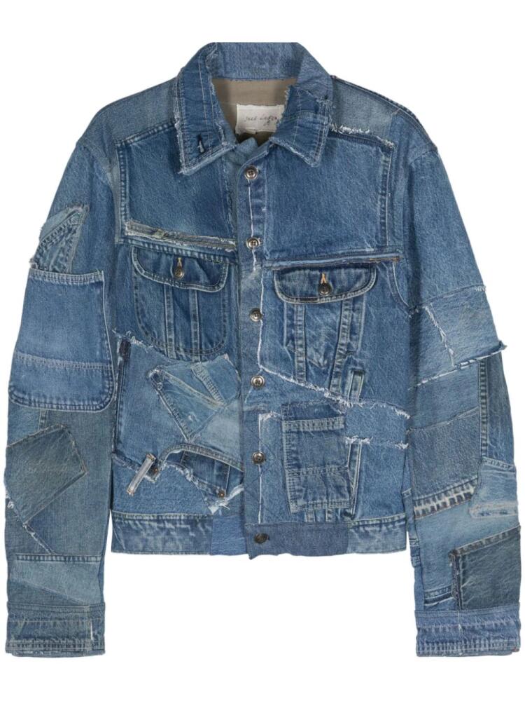 Greg Lauren distressed denim jacket - Blue Cover