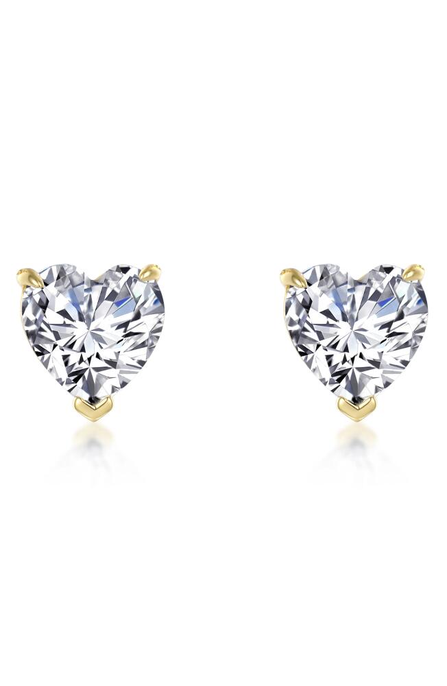 Lafonn Simulated Diamond Heart Stud Earrings in White Cover