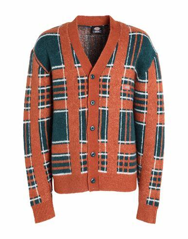 Dickies Galva Chk Cardigan Man Cardigan Rust Polyester, Polyamide, Elastane Cover