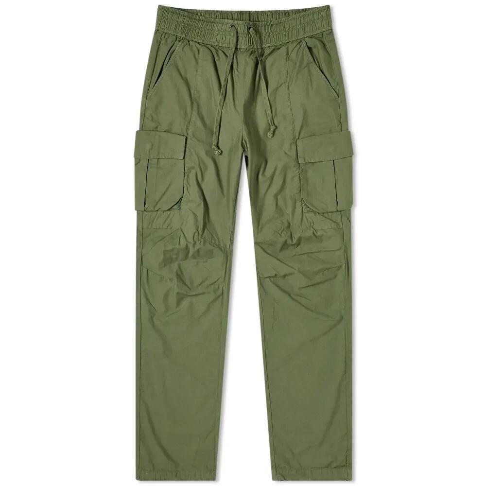 John Elliott Men's Back Sateen Cargo Pant in Olive Cover