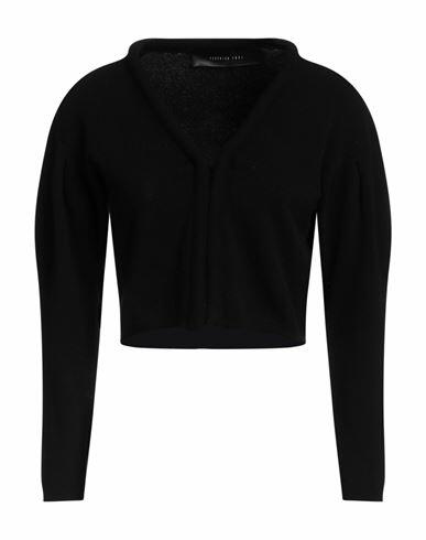 Federica Tosi Woman Cardigan Black Wool, Cashmere, Polyamide Cover