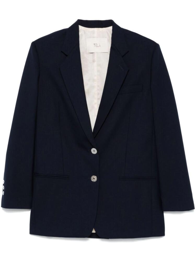 Tela single-breasted blazer - Blue Cover