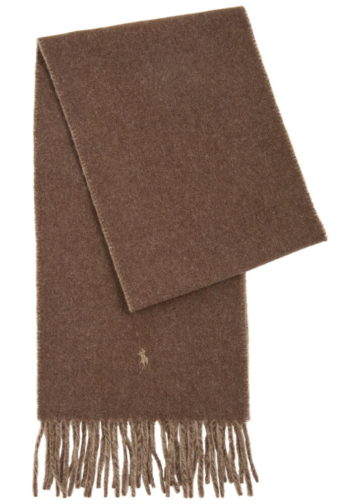 Polo Ralph Lauren Reversible Wool-blend Scarf - Brown Cover